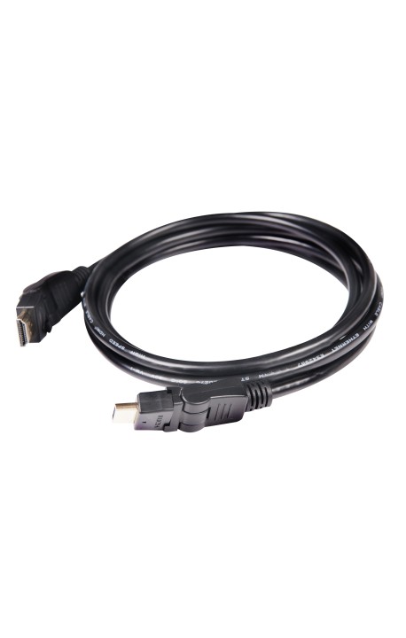 CLUB3D HDMI 2.0 4K60Hz UHD 360 Degree Rotary cable 2m/6.74ft