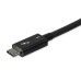 StarTech.com TBLT34MM80CM Thunderbolt kabel 0,8 m 40 Gbit/sek. Sort