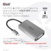 CLUB3D CAC-1510-A videokabel adapter 0,25 m USB Type-C DVI Grå