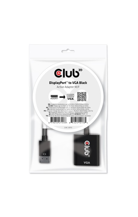CLUB3D cac-2013 Displayport VGA Sort