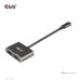 CLUB3D CSV-1552 videokabel adapter USB Type-C HDMI + DisplayPort