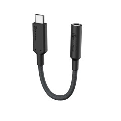 ALOGIC ELPC35A-BK kabel til mobiltelefon Sort 0,1 m USB-C 3,5 mm