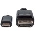 Manhattan 152471 videokabel adapter 1 m USB Type-C DisplayPort Sort