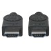Manhattan 306126 HDMI-kabel 3 m HDMI Type A (Standard) Sort
