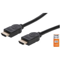 Manhattan 354837 HDMI-kabel 1 m HDMI Type A (Standard) Sort