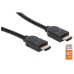 Manhattan 354837 HDMI-kabel 1 m HDMI Type A (Standard) Sort