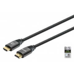 Manhattan 355933 HDMI-kabel 1 m HDMI Type A (Standard) Sort