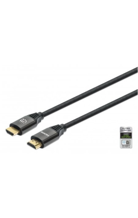 Manhattan 355940 HDMI-kabel 2 m HDMI Type A (Standard) Sort