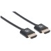 Manhattan 394376 HDMI-kabel 3 m HDMI Type A (Standard) Sort
