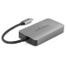 StarTech.com CDP2DVIDP USB grafisk adapter 2560 x 1600 pixel Sort, Sølv