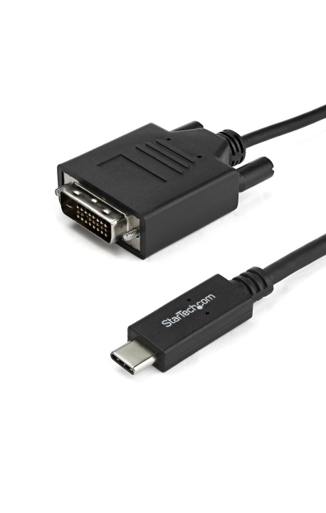 StarTech.com CDP2DVIMM1MB videokabel adapter 1 m USB Type-C DVI-D Sort