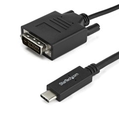 StarTech.com CDP2DVIMM2MB videokabel adapter 2 m USB Type-C DVI-D Sort
