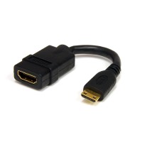 StarTech.com HDACFM5IN HDMI-kabel 0,127 m Mini HDMI Sort